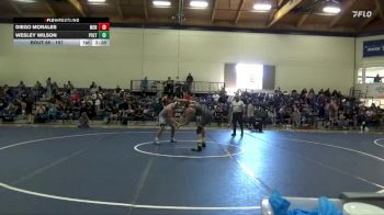197 lbs Quarterfinal - Diego Morales, Menlo College vs Wesley Wilson, Cal Poly SLO