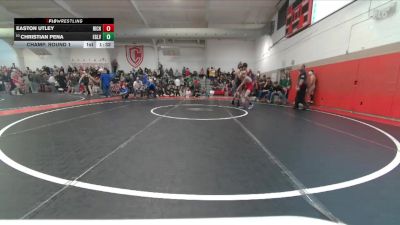 120 lbs Champ. Round 1 - Easton Utley, Richfield vs Christian Pena, Eagle Valley