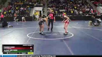 110 lbs Champ. Round 1 - Maddie Kirby, Williamsburg vs Alexis Ver Meer, Charles City