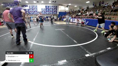 195 lbs Final - Izaiah Shadden, Bristow Wrestling Club vs Xavier Anderson, Derby Wrestling Club