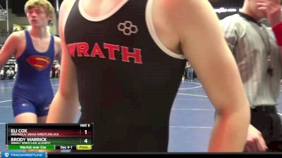 140 lbs Cons. Round 2 - Sawyer Kirby, Wrath vs Carter Geist, Open Mats Wrestling Club