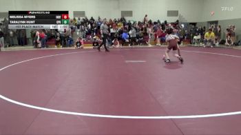 100 lbs 1st Place Match - Taralynn Hunt, Center Point-Urbana Girls vs Melissa Myers, Independence Girls