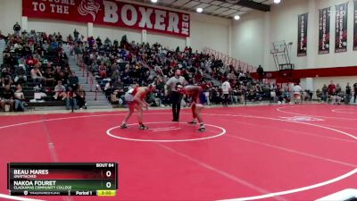 174 lbs Champ. Round 1 - Beau Mares, Unattached vs Nakoa Fouret, Clackamas Community College