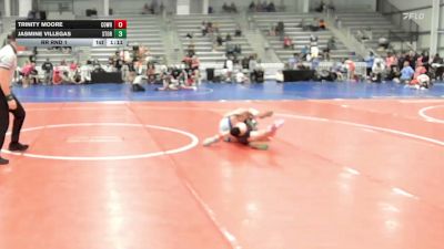 114 lbs Rr Rnd 1 - Trinity Moore, Cowrock WC - HSG vs Jasmine Villegas, Storm Wrestling Center - HSG
