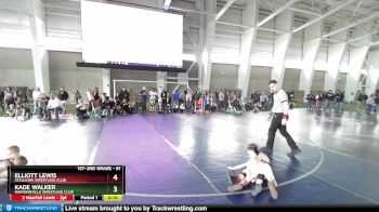 61 lbs Semifinal - Kade Walker, Diamondville Wrestling Club vs Elliott Lewis, Stallions Wrestling Club