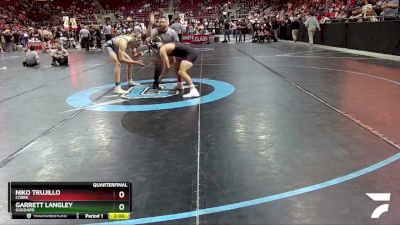 4A 160 lbs Quarterfinal - Niko Trujillo, Cobre vs Garrett Langley, Goddard