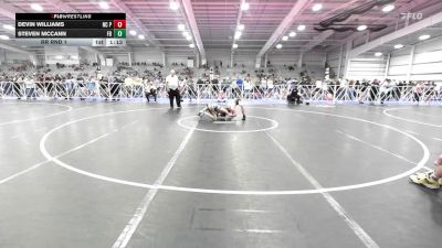 132 lbs Rr Rnd 1 - Devin Williams, NC Pride Wrestling Club vs Steven McCann, Flickr Boyz Aces