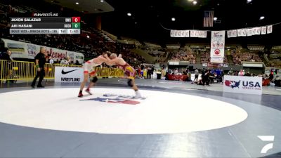 Junior Boys - 165 lbs Champ. Round 3 - Ari Hasani, Birmingham Community Charter High School Wrestling vs Jaxon Salazar, Delta Wrestling Club
