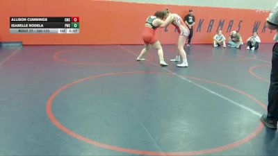 160-170 lbs Round 3 - Allison Cummings, Cornerstone Mat Club vs Isabelle Rodela, Peninsula Wrestling Club