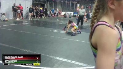 75 lbs 1st Place Match - Iliyah Sailas-Lara, Team Colorado vs BryLee Irsik, Team Nebraska