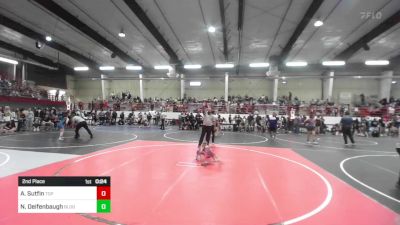 50 lbs 2nd Place - Alison Sutfin, Top Rank vs Nicholas Deifenbaugh, Bloomfield Youth Wrestling