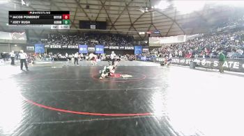 Boys 4A 150 lbs Champ. Round 2 - Joey Rush, Auburn vs Jacob Pomeroy, West Valley (Yakima)