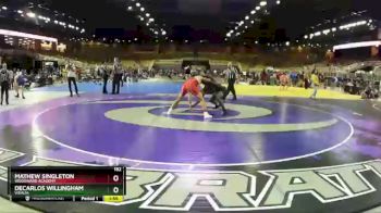 182 lbs Champ. Round 2 - Mathew Singleton, Woodward Academy vs Decarlos Willingham, Vidalia