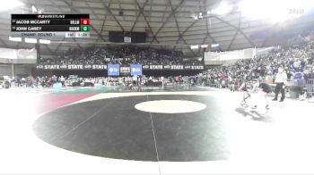 Boys 2A 113 lbs Champ. Round 1 - John Carey, Hockinson vs Jacob Mccarty, Bellingham