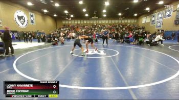 132 lbs Cons. Round 9 - Johny Navarrete, Chico vs Diego Escobar, Overfelt