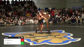 123 lbs Final - Rocklin Zinkin, Buchanan vs Landon Sidun, Norwin (PA)