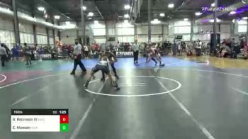 116 lbs Quarterfinal - Rj Robinson III, Ares vs Ethan Monson, Young Guns