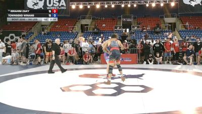 190 lbs Cons. Rd Of 16 - Ibrahim Zaky, Virginia vs Townsend Winans, Virginia