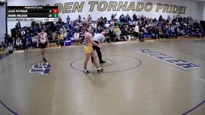 160 lbs Champ. Round 1 - Ethan Abercrombie, Oak Glen vs Evan Suedhoff, Norwin
