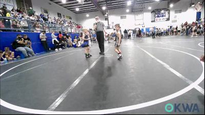 49 lbs Semifinal - Brayden Letterman, Norman Grappling Club vs Jaistin Hemphill, Noble Takedown Club