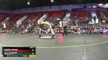 152 lbs Quarterfinals (8 Team) - Nick Dimitroff, Hartland HS vs Carter Hodges, Holt HS