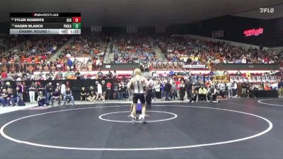 144 lbs Champ. Round 1 - Hagen Blanck, Paola Hs vs Tyler Roberts, Scott Community Hs