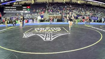 Girls-170 lbs Cons. Round 2 - Se`nyah Suddeth-Doss, Waverly Hs Girls vs London Crossley, Whittemore-Prescott Hs Girls