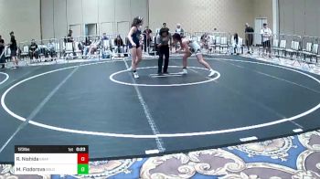 123 lbs 5th Place - Rylie Nishida, Grapplers HI vs Maya Fiodorova, Gold Rush Wr Ac