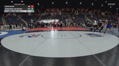 197 lbs Quarterfinal - Aidan Buck, Lindsey Wilson (Ky.) vs Demetrius Heywood, Reinhardt University (GA)