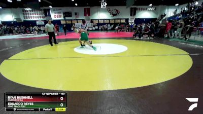 190 lbs Cons. Round 3 - Ryan Bushnell, Riverside Poly vs Eduardo Reyes, Long Beach Poly