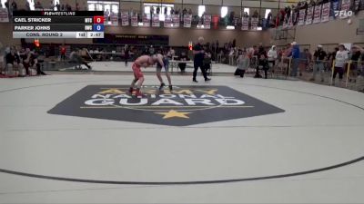 120 lbs Cons. Round 2 - Cael Stricker, McDominate Training Center vs Parker Johns, Dubuque Wrestling Club