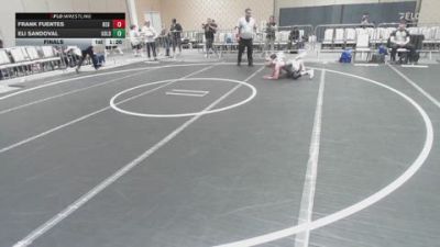 113 lbs Final - Frank Fuentes, Red Star Wrestling Academy vs Eli Sandoval, Gold Rush Wrestling