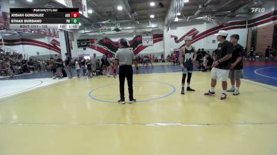 132 lbs Champ. Round 1 - Josiah Gonzalez, ASG Wrestling vs Ethan Burbano, Pounders WC
