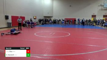 120 lbs Cons. Round 4 - Lucas Day, Brownsburg vs Beau Nezbeth, Louisville