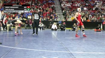 2A-157 lbs Semifinal - Brent Dennhardt, Greene County vs Tate Slagle, Algona