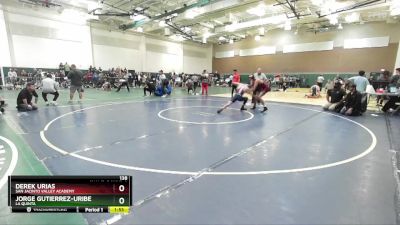 138 lbs Champ. Round 2 - Jorge Gutierrez-Uribe, La Quinta vs Derek Urias, San Jacinto Valley Academy