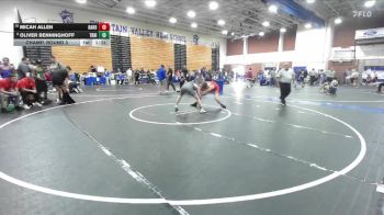 138 lbs Champ. Round 3 - Micah Allen, Oakdale vs Oliver Benninghoff, Trabuco Hills