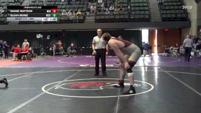 285 lbs Cons. Round 2 - Elijah Muniz, Westcliff vs Shane Mattson, Montana State-Northern