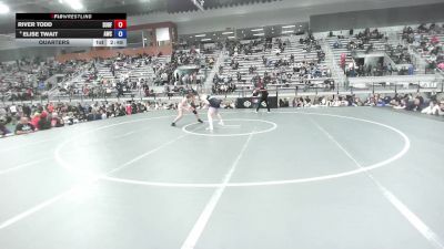 68 kg Quarters - River Todd, Surfside vs Elise Twait, Argo Wrestling Club