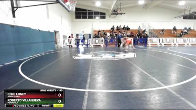 190 lbs Cons. Round 5 - Roberto Villanueva, Peninsula vs Cole Loney, Atascadero