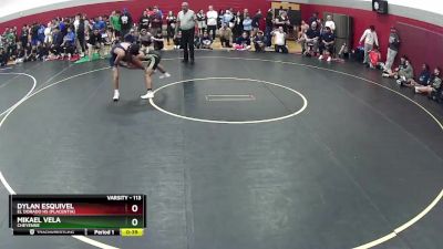 113 lbs Cons. Round 4 - Mikael Vela, Cheyenne vs Dylan Esquivel, El Dorado HS (Placentia)