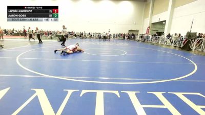126 lbs Round Of 64 - Jacob Lawrence, PA vs Aaron Goss, NV