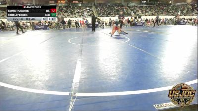 108 lbs Quarterfinal - Emma Rodarte, Wesley Wrestling Club vs Yareli Flores, Rambo Wrestling