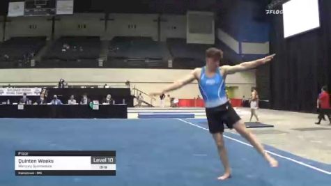 Quinten Weeks - Floor, Mercury Gymnastics - 2021 USA Gymnastics Development Program National Championships