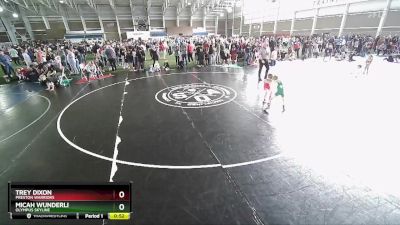 45 lbs Cons. Round 4 - Trey Dixon, Preston Warriors vs Micah Wunderli, Olympus Skyline