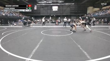 125 lbs Champ. Round 2 - Braden Ledford, Friends University vs Kaden Weber, Grand View (Iowa)