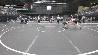 125 lbs Champ. Round 2 - Braden Ledford, Friends University vs Kaden Weber, Grand View (Iowa)