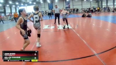 76 lbs Rd# 2 10:30am Friday - Kellon Kanaskie, POWA vs John Byers, Terps XPress