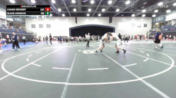 184 lbs Champ. Round 1 - Blake Johnson, Missouri Baptist University vs Logan Heckert, Cumberland (Tenn.)