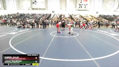 138 lbs Cons. Round 3 - Gabriel Galan, Hilton Jr Cadets Wrestling Club vs Logan Walseman, Beaver River Wrestling